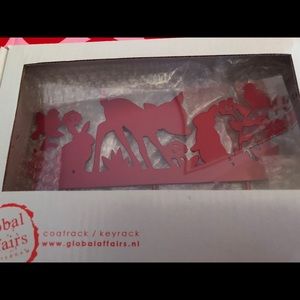 Charming Metal Keyrack/Coatrack: Forest Animals